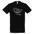 T-shirt homme bio ajusté Sérigraphie Serpent Protect Me Zoo de Beauval Noir XS