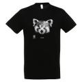 T-shirt homme bio ajust&eacute; Shifu (Mod&egrave;le Exclusif) Gamme Black Zoo de Thoiry + transfert Col Zoo de Thoiry Noir XS