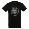 T-shirt homme bio ajust&eacute; Tigre Gamme Black Noir Profond XS