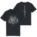 T-shirt homme bio ajust&eacute; Tigre Parc Animalier d&rsquo;Auvergne Recto/ Verso + transfert Col Parc Animalier d&rsquo;Auvergne Noir XL