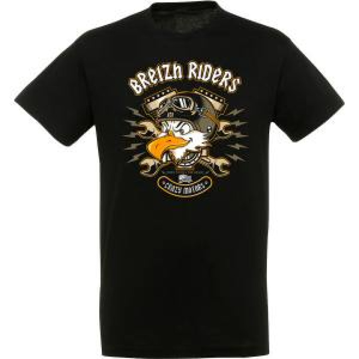 Tshirt homme Breizh Riders Noir Profond S