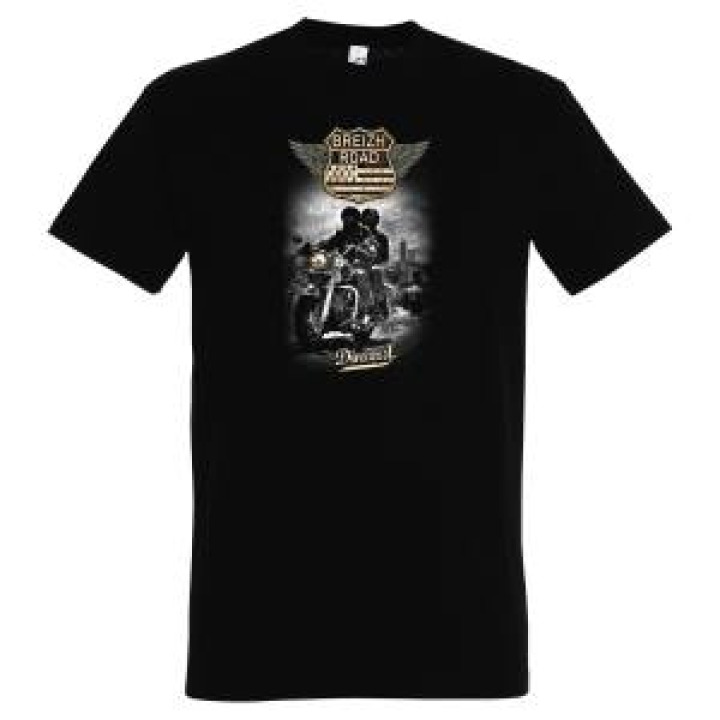 Tshirt homme Breizh Road Dinard Noir Profond XS