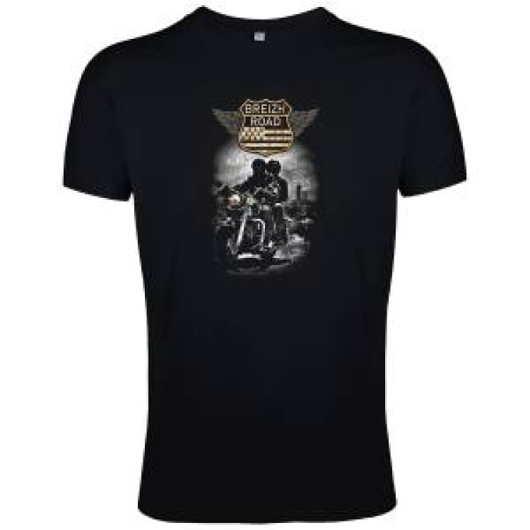 T-shirt homme Breizh Road Noir Profond XS