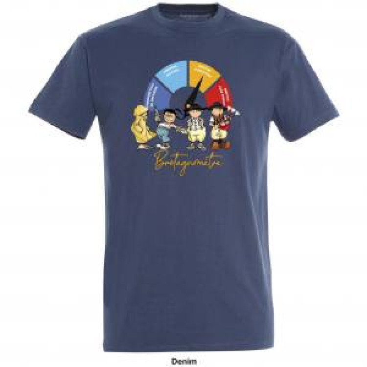 T-shirt homme Bretagnom&egrave;tre Denim L