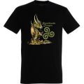 T-shirt homme Broc&eacute;liande Dragon + Triskell Noir Profond S