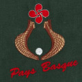 T-shirt homme Broderie E242 Ref/ 14051 Pays Basque (Pocket) Blanc XS