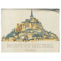 T-shirt homme Broderie Mont Saint Michel (5 Couleurs) Sable S