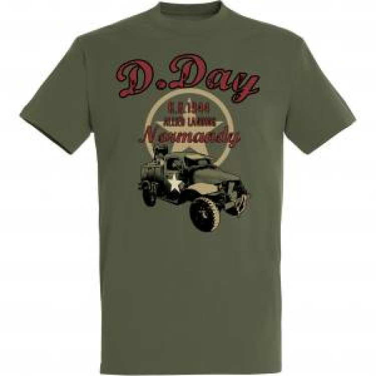 T-shirt homme Camion Etoile D-Day Army L