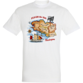 T-shirt homme Carte Bretagne Blanc S
