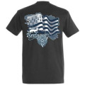 T-shirt homme Carte/ Hermine (Bb1006) Gris Souris S