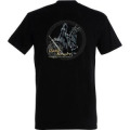 T-shirt homme Cavalier Noir (Bc1006) Noir Profond XS