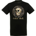 T-shirt homme Celtic Skull T&ecirc;te de Mort (Bc1018) Noir Profond XS