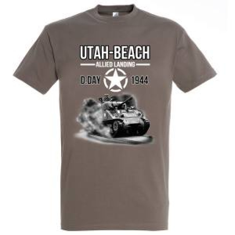 T-shirt homme Char Utah Beach Army L