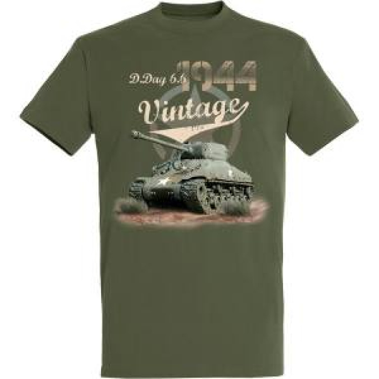 T-shirt homme Char Vintage D-Day 6/6 1944 Army XS