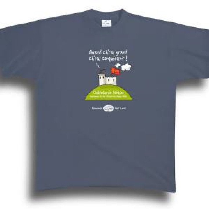 Tshirt homme Château de Falaise Gris Souris S