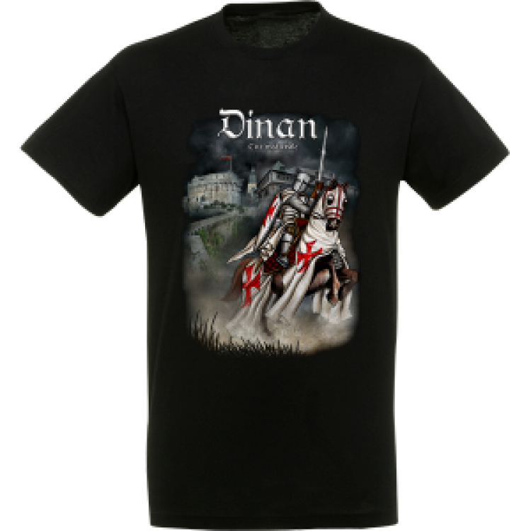 T-shirt homme Chevalier Dinan Noir Profond S