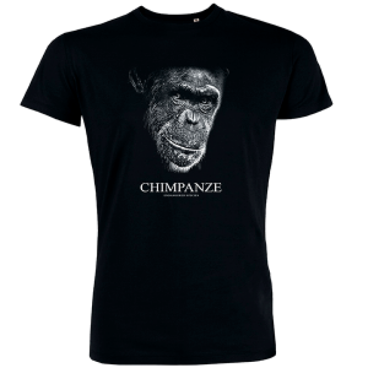 Tshirt homme Chimpanze Noir Profond S