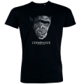 T-shirt homme Chimpanze Noir Profond S
