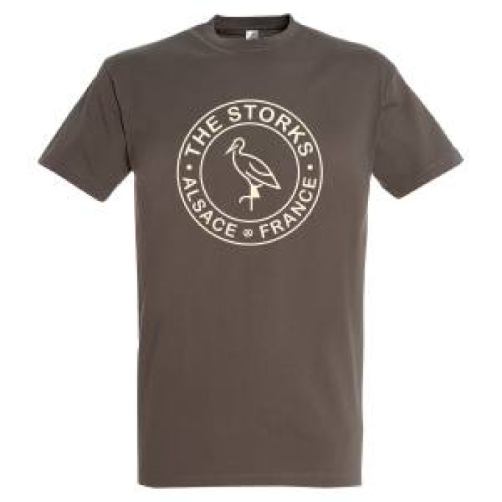 Tshirt homme Cigogne Aux Traits Alsace France Zinc XS