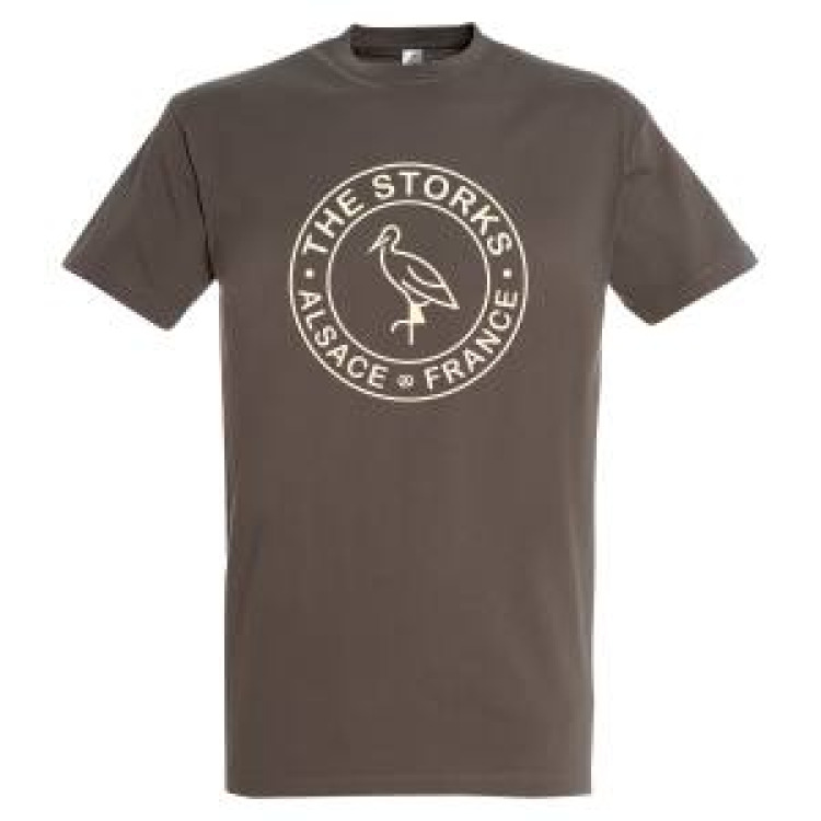 T-shirt homme Cigogne Aux Traits Alsace France Zinc M