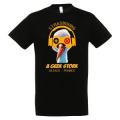T-shirt homme Cigogne Geek Strasbourg France Alsace Noir Profond XS