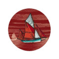 T-shirt homme Course de Voiliers + Bateau Brode (17289) Chili L