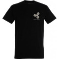 T-shirt homme Croix dans l&rsquo;herbe Celtic Stone Noir Profond S