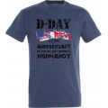 T-shirt homme D-Day Drapeaux 6-6-1944 Anniversary Normandy Denim S