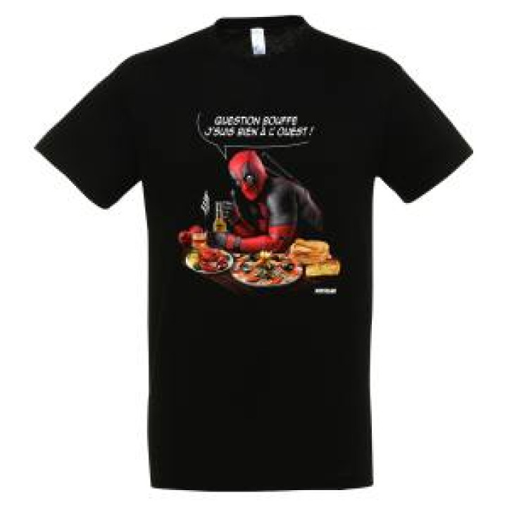 Tshirt homme Deadpool la Bouffe à louest Noir Profond XS