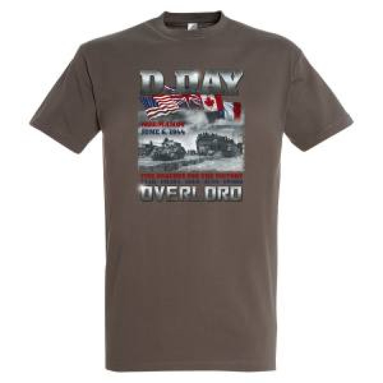 T-shirt homme D&eacute;barquement des Vehicules D-Day Zinc S