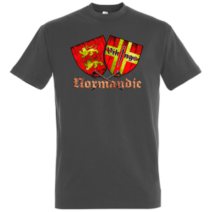 Tshirt homme Deux Boucliers Normandie Denim L