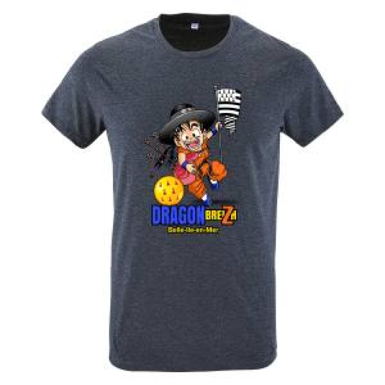 T-shirt homme Dragon Breizh Belle &Icirc;le en Mer Denim XS