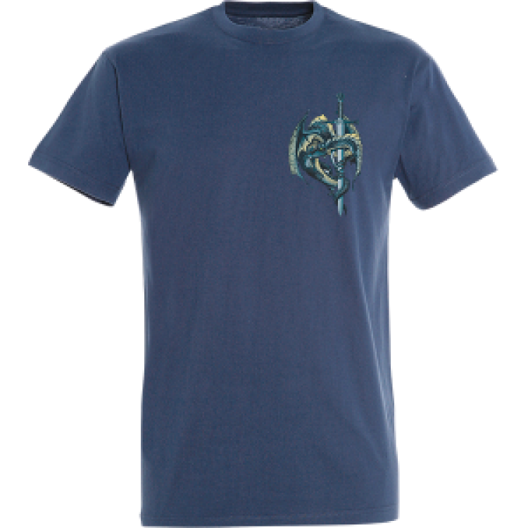T-shirt homme Dragon Ep&eacute;e (Bc18508) Denim S