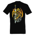 T-shirt homme Dragon Ep&eacute;e Noir Profond S