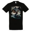 T-shirt homme Dragon Montagne Bretagne Noir Profond XS