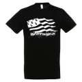 T-shirt homme Drapeau Bretagne Qui Coule Noir Profond XS