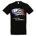 T-shirt homme Drapeau la Bretagne Ca D&eacute;teint ! Noir Profond XS