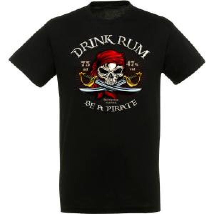 T-shirt homme Drink Rum Noir Profond XS