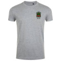 T-shirt homme E1311 Ref/ 34018 pocket + dos Train Rail56 Gris Chin&eacute; M