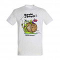 T-shirt homme Escargot Bienvenue en Bourgogne Zinc S