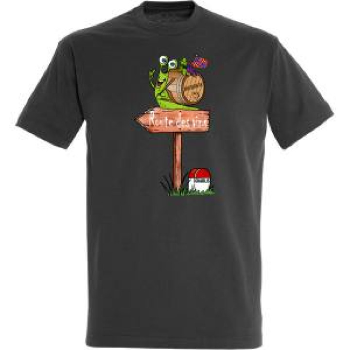 Tshirt homme Escargot Panneau Chablis Gris Souris M