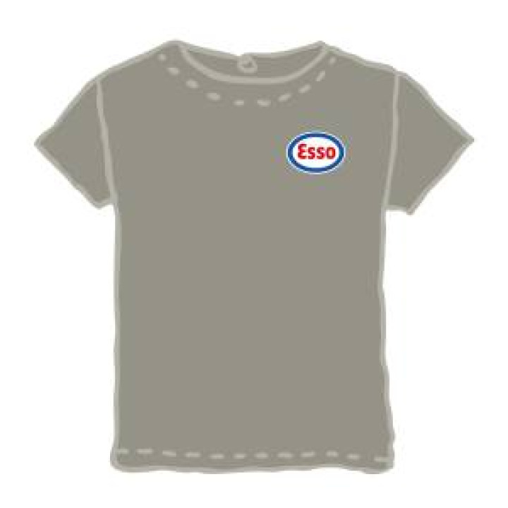 Tshirt homme Esso en pocket et DDay 80 ans dans le Dos Ecru M