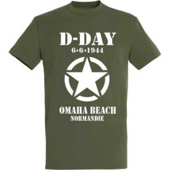 Tshirt homme Etoile DDay Omaha Beach Normandie Army S