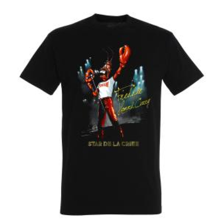 Tshirt homme Freddie Homard Curry Star de la Criee Noir Profond XS