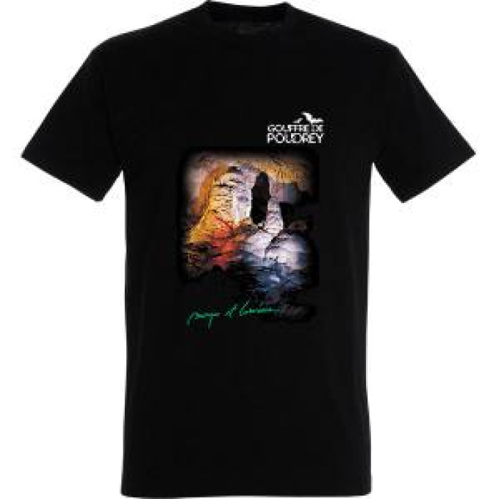 Tshirt homme Gouffre de Poudrey Noir Profond S