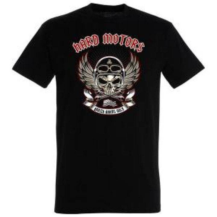 Tshirt homme Hard Motors Biker Noir Profond XS