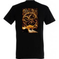 T-shirt homme Hermine bois Celtic Art Noir Profond S