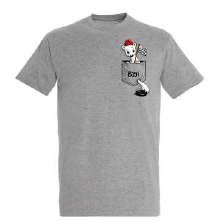 Tshirt homme Hernmine Bzh Gris Chiné XS