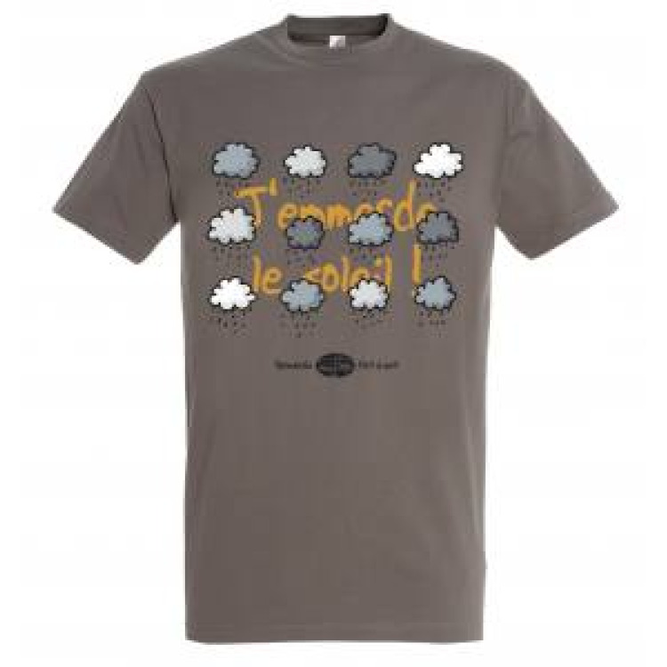 T-shirt homme J'emmerde le Soleil Zinc M