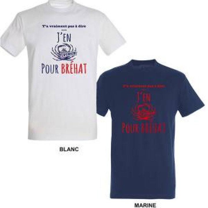 Tshirt homme Jen Pince pour  transfert Brick Bréhat Blanc XS